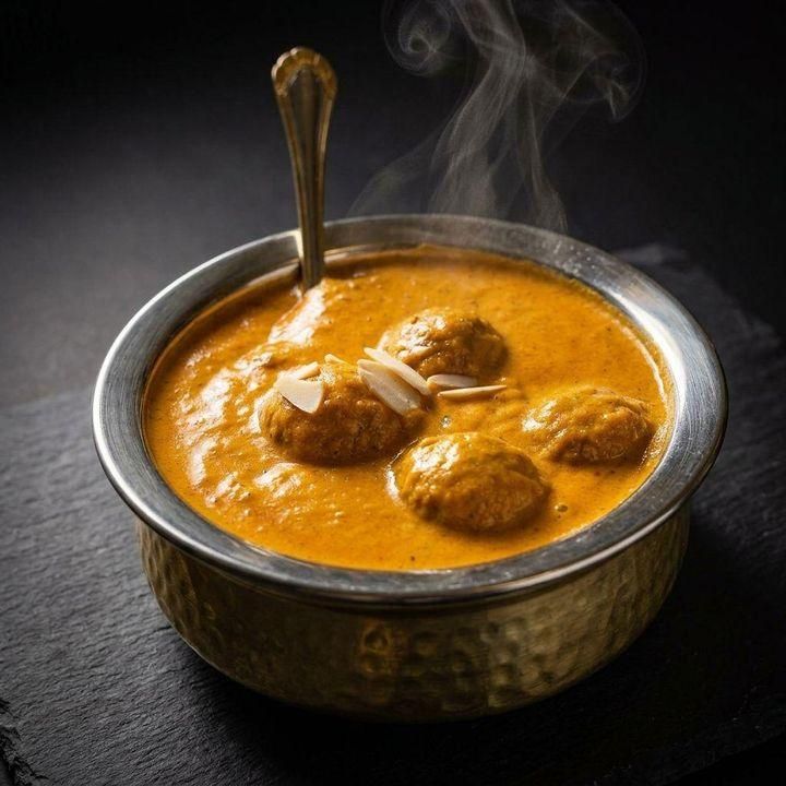 Malai kofta in a creamy cashew tomato gravy at Taj Indian Cuisine & Bar in Madison, Wisconsin